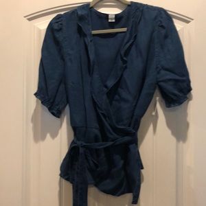 Old Navy Demon Wrap Top